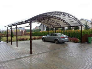 Навесы из профильной трубы пример 3